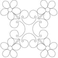 Daisy 1 Block - Linda's Electric Quilters