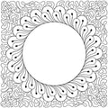 Dotted Fleather Open Circle Stipple Block - Linda's Electric Quilters
