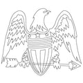 Eagle Shield Block - Linda's Electric Quilters