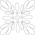 Feather Flower B Block - Linda's Electric Quilters