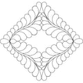 Feathered Diamond Block - Linda's Electric Quilters