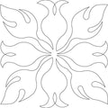Flaming Tulips Block - Linda's Electric Quilters