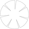 Fleather Circle 14 Block - Linda's Electric Quilters