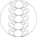 Fleather Circle 8 Block - Linda's Electric Quilters