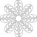 Full Bloom Fleather 8 Petal Block - Linda's Electric Quilters