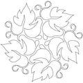 Harvest Pumpkin Leaves Block - Linda's Electric Quilters