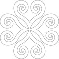 Heart Curls Block - Linda's Electric Quilters