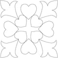 Hearts of My Hearts Block - Linda's Electric Quilters