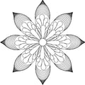 Indian Fleather 8 Petal Block - Linda's Electric Quilters