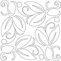 Leaves and Circles Block - Linda's Electric Quilters