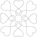 Sweet Hearts Block - Linda's Electric Quilters