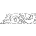 Carved Wood Frame B Border - Linda's Electric Quilters