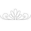 Feather Flower Border - Linda's Electric Quilters