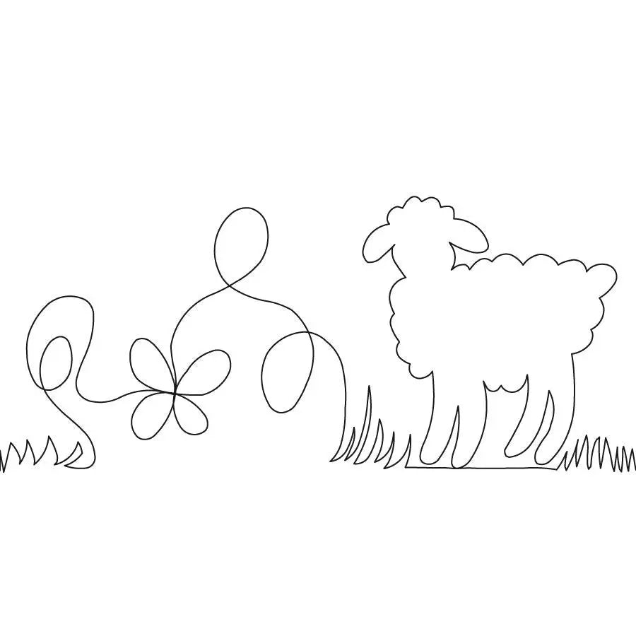 Sheep Border - Linda's Electric Quilters