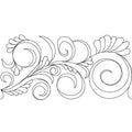 Swirl and Feathers Border - Linda's Electric Quilters