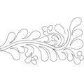 Feather Curl Corner - Linda's Electric Quilters