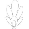 Feather Flower B Corner - Linda's Electric Quilters