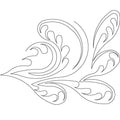 Feather in Feather Corner - Linda's Electric Quilters
