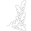 Flutter Feather Corner - Linda's Electric Quilters