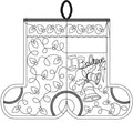 Bells Stocking Name Tag - Linda's Electric Quilters