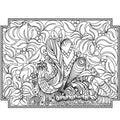 Peacock Petals Placemat - Linda's Electric Quilters