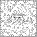 Fancy Santa Placemat - Linda's Electric Quilters