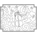 Simple Snowman Placemat - Linda's Electric Quilters