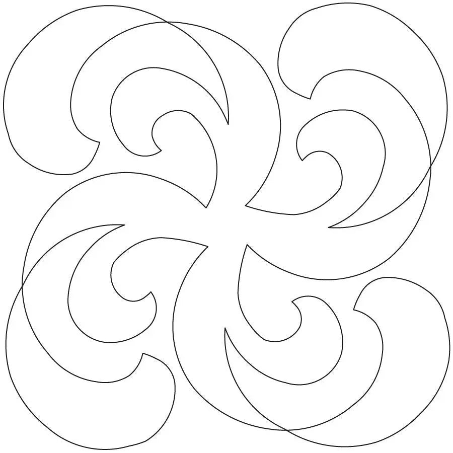 Wondrous Waves Block - Linda's Electric Quilters