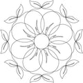 Posy 1 Block - Linda's Electric Quilters