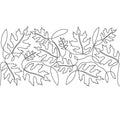 Autumn Leaves Allover Digital E2E - Linda's Electric Quilters