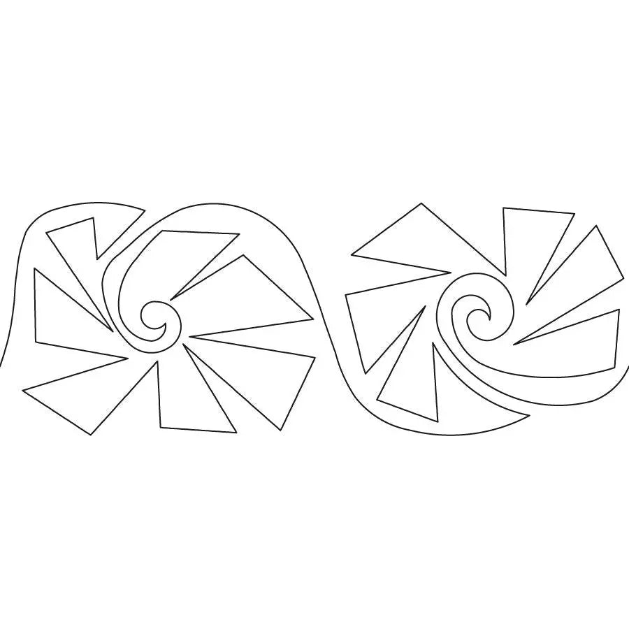 Geometric Pinwheel E2E - Linda's Electric Quilters