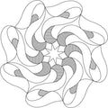 Ribboned Galaxy 3 Block - Linda's Electric Quilters