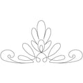 Feather Flower Border B Triangle - Linda's Electric Quilters