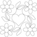 Say It with Flowers Block - Linda's Electric Quilters