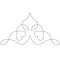 Heart to Heart Triangle - Linda's Electric Quilters