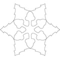 Snowflake of Trees Block - Linda's Electric Quilters