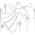 Joyful Angels Single E2E - Linda's Electric Quilters