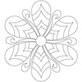 Web Fleather 6 Petal Block - Linda's Electric Quilters
