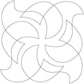 Papers Flying Block - Linda's Electric Quilters