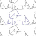Circus Parade Lion Digital E2E - Linda's Electric Quilters