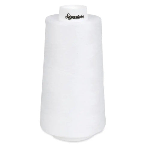 001 White Signature Cotton Thread - Linda's Electric Quilters