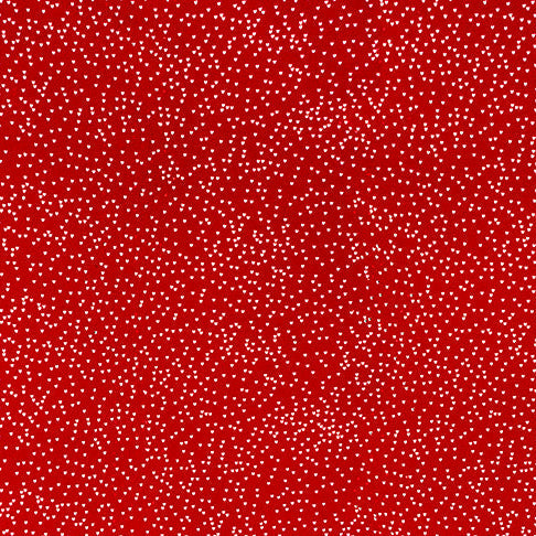 Scarlet/Silver Sparkle Cuddle Glitter 58/60" Fabric Per Yard