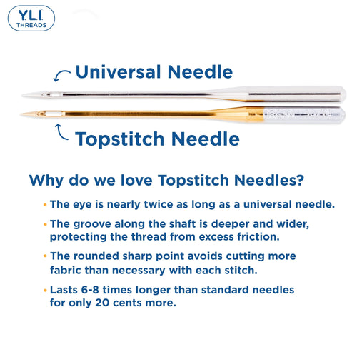 #100/16 Titanium-Coated Topstitch Needles
